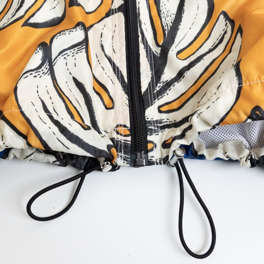 Adidas x Farm Rio Windbreaker Jacket Tropical Print Monstera Pineapple - Picture 9 of 16